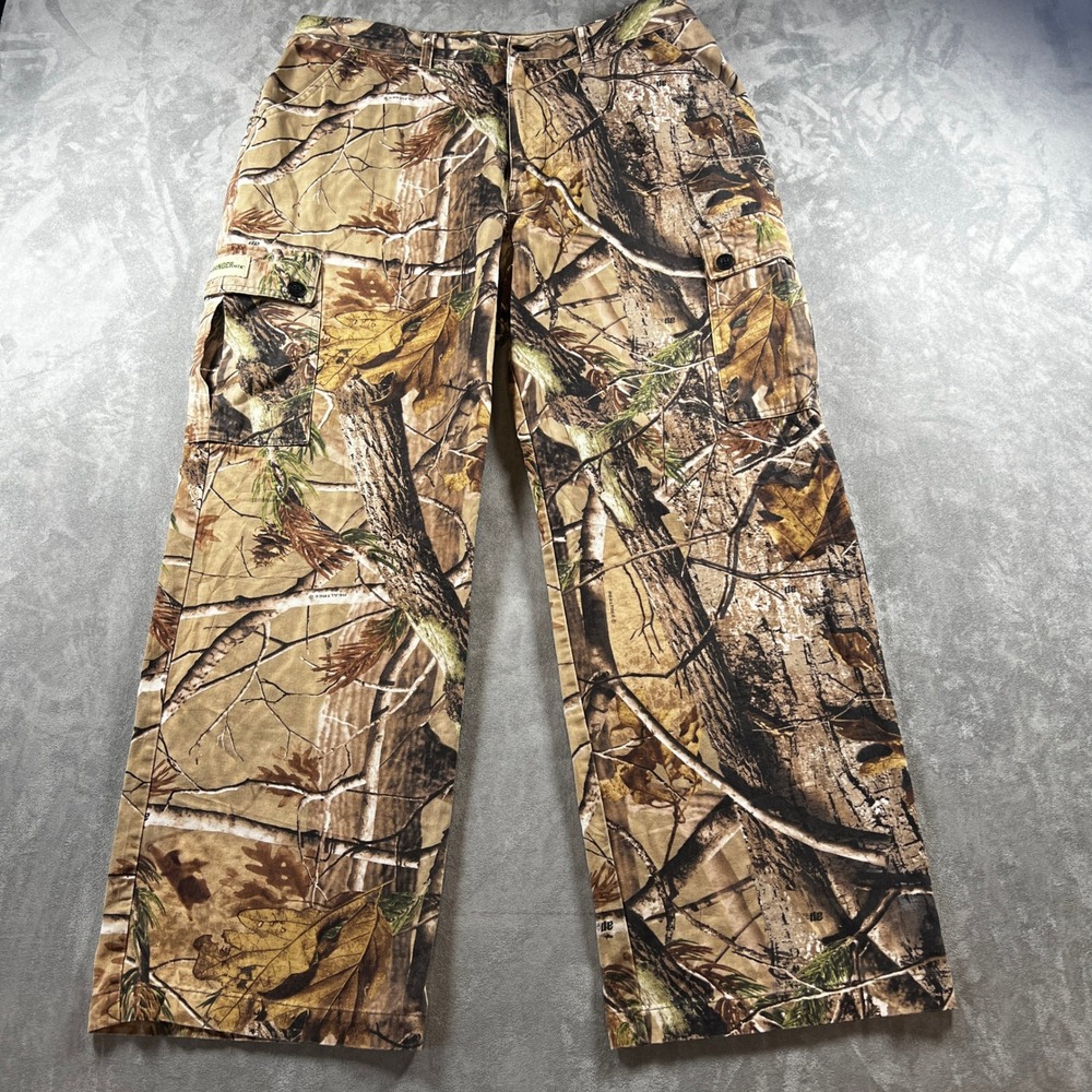 Gander Mountain Mens Realtree AP Camo Cargo Pants Size Large 100% Cotton Hunting